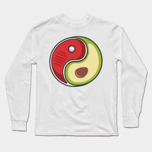 MEAT AND AVOCADO  YIN YANG Long Sleeve T-Shirt